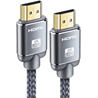 Cable HDMI 4K 0.9metro-Snowkids Cable HDMI2.0 de Ultra Alta Velocidad 18Gbps Cable Trenzado de Nylon 4K a 60Hz para 3D…